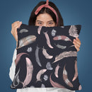 Feather Pattern Throw Pillow By Andrea Haase