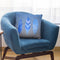 Federn Blue Throw Pillow By Andrea Haase