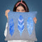 Federn Blue Throw Pillow By Andrea Haase