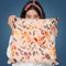 Federn Brown Orange Throw Pillow By Andrea Haase