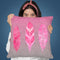 Federn Pink Throw Pillow By Andrea Haase