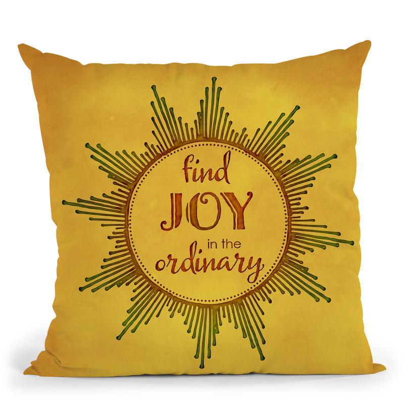 Find Joy In Ordinary Throw Pillow By Andrea Haase