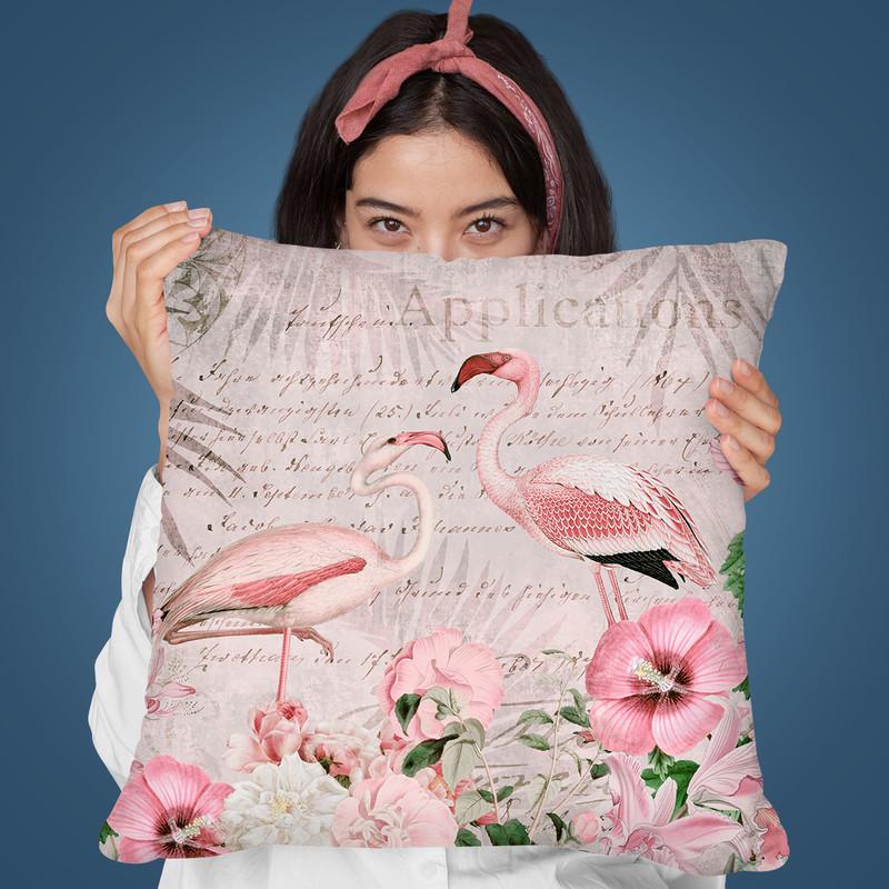 Flamingo Paradise Ii Throw Pillow By Andrea Haase