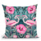 Flamingo Symmetry Throw Pillow By Andrea Haase