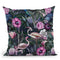 Flamingos Dark Jungle Quer Throw Pillow By Andrea Haase