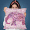 Floral Elephant Pink Throw Pillow By Andrea Haase