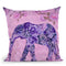 Floral Elephant Throw Pillow By Andrea Haase