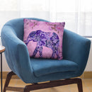 Floral Elephant Throw Pillow By Andrea Haase