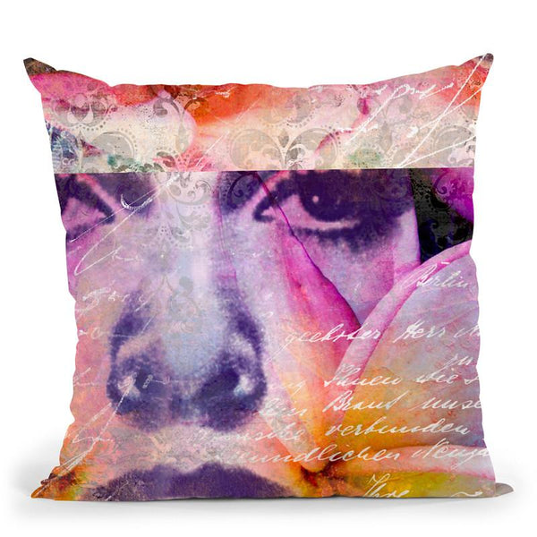 Flower Woman Throw Pillow By Andrea Haase