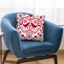 Folk Art Xmas Throw Pillow By Andrea Haase