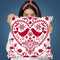 Folk Art Xmas Throw Pillow By Andrea Haase