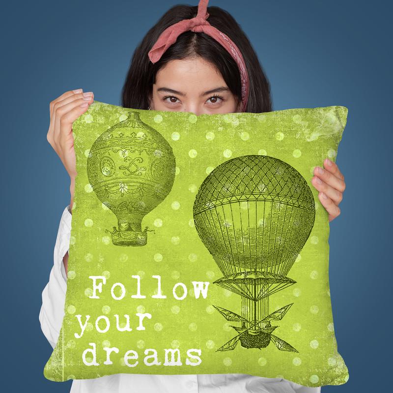 Follow Your Dreams Throw Pillow By Andrea Haase