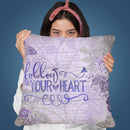 Follow Your Heart Throw Pillow By Andrea Haase
