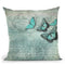 French Country Butterflies Throw Pillow By Andrea Haase