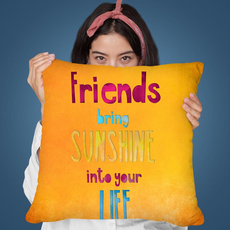 Friends Sunshine Throw Pillow By Andrea Haase