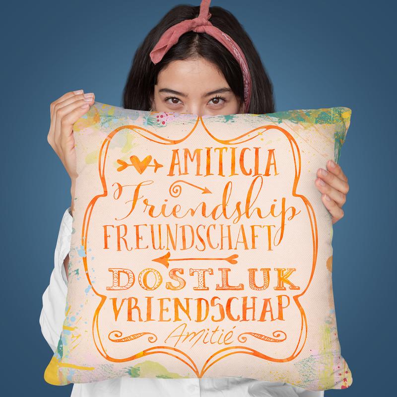 Friendship Throw Pillow By Andrea Haase