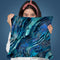 Gemstone Blue Teal Throw Pillow By Andrea Haase