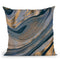 Gemstone Glamour Blue Copper Throw Pillow By Andrea Haase