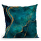 Gemstone Glamour Teal Throw Pillow By Andrea Haase