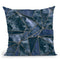 Gemstone Stained Glass Blue Kopie Throw Pillow By Andrea Haase
