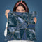 Gemstone Stained Glass Blue Kopie Throw Pillow By Andrea Haase