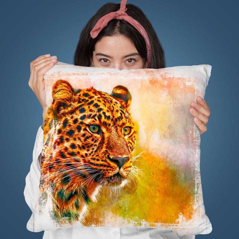 Cheetah Throw Pillow By Andrea Haase