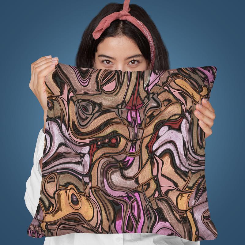 Glamour Color Throw Pillow By Andrea Haase