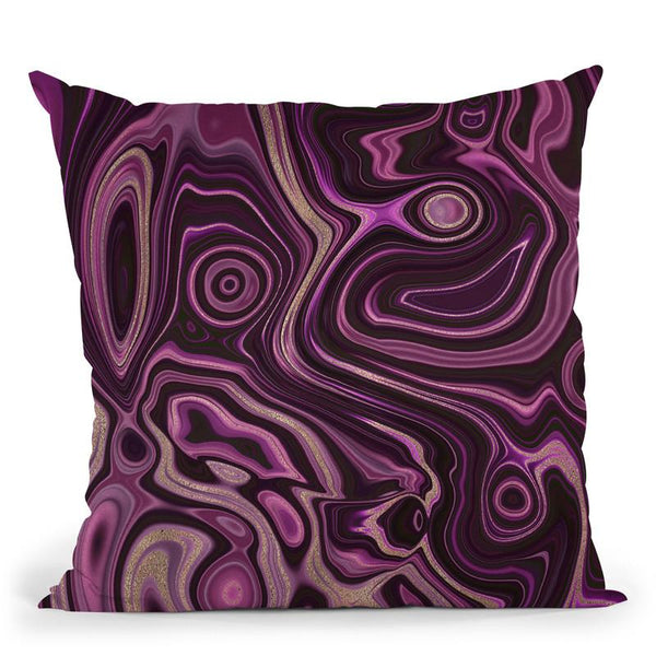 Glamour Marble Throw Pillow By Andrea Haase