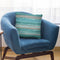 Glamour Stripes Teal Throw Pillow By Andrea Haase