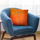 Golen Palm Tree Throw Pillow By Andrea Haase