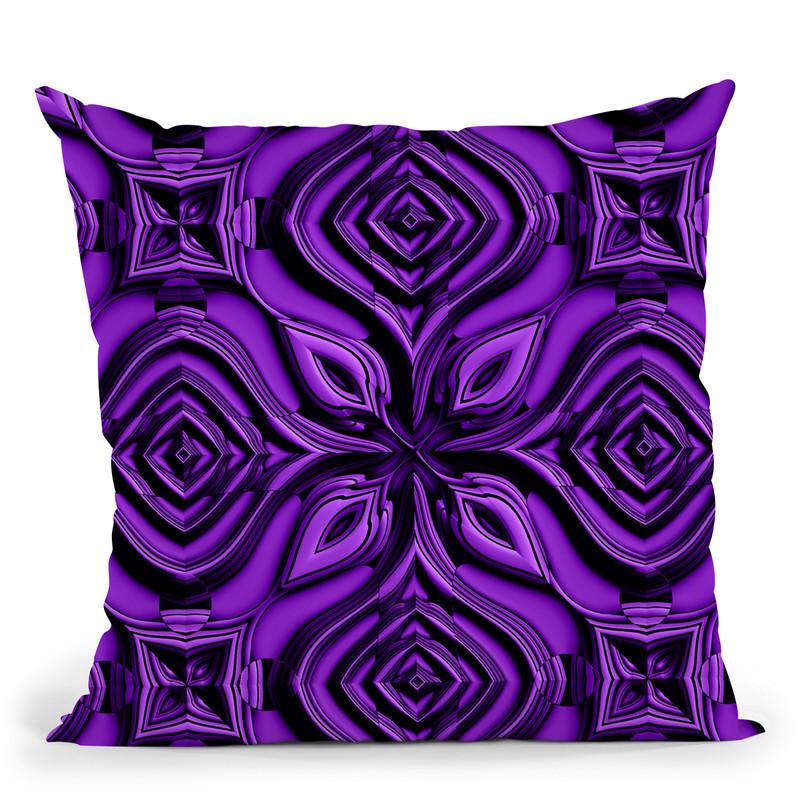 Green Metallic I Throw Pillow By Andrea Haase
