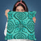 Green Metallic Throw Pillow By Andrea Haase