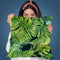 Green Monstera And Palm Leaf Throw Pillow By Andrea Haase