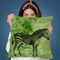 Green Zebra Throw Pillow By Andrea Haase