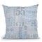 Grunge Newspaper Blue Throw Pillow By Andrea Haase