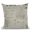Grunge Newspaper I Throw Pillow By Andrea Haase
