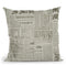 Grunge Newspaper I Throw Pillow By Andrea Haase