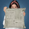 Grunge Newspaper I Throw Pillow By Andrea Haase