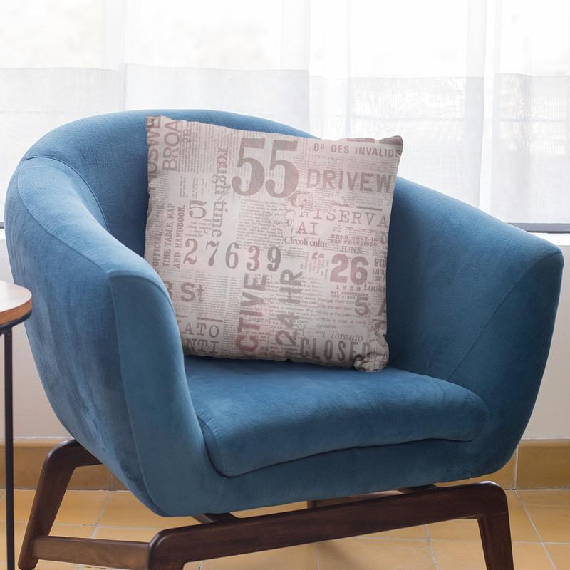 Grunge Newspaper Iii Throw Pillow By Andrea Haase