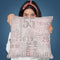 Grunge Newspaper Iii Throw Pillow By Andrea Haase