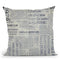 Grunge Newspaper Throw Pillow By Andrea Haase