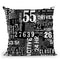 Grunge Text Black Throw Pillow By Andrea Haase