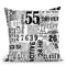 Grunge Text White Throw Pillow By Andrea Haase