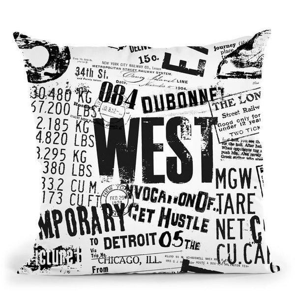 Grunge Typo Throw Pillow By Andrea Haase