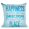 Happiness Is A Direction Throw Pillow By Andrea Haase