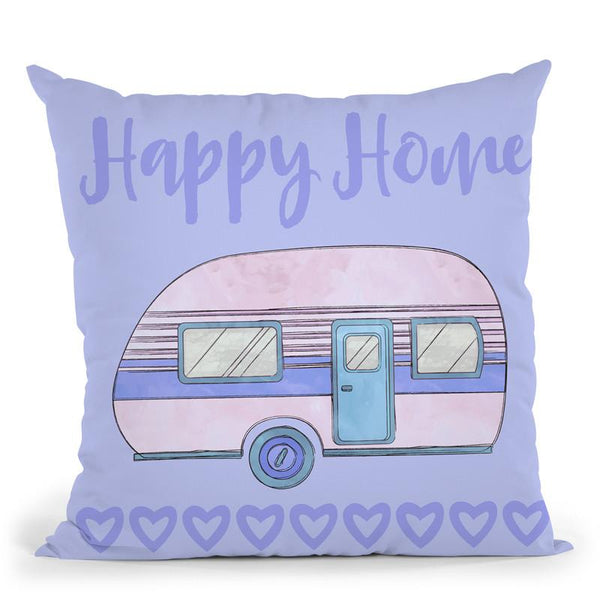 Happy Home Throw Pillow By Andrea Haase