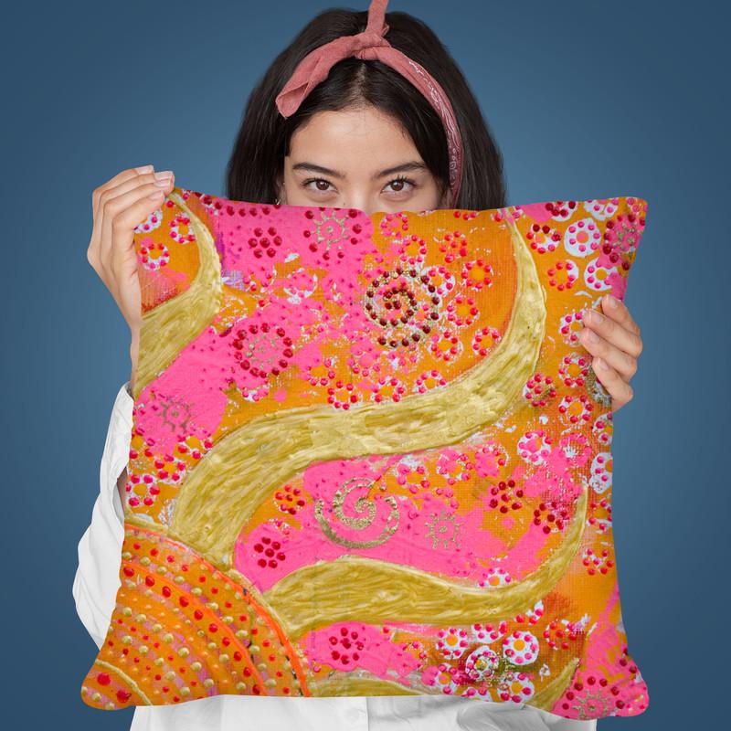 Happy Sun Throw Pillow By Andrea Haase