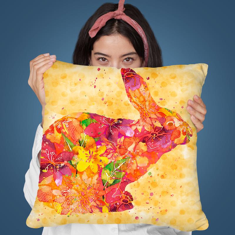 Hase Throw Pillow By Andrea Haase