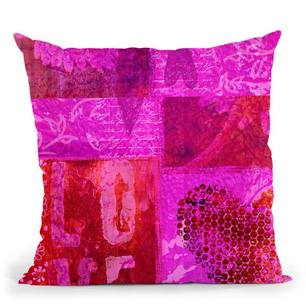 Heartbeat I Throw Pillow By Andrea Haase