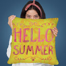 Hello Summer Throw Pillow By Andrea Haase